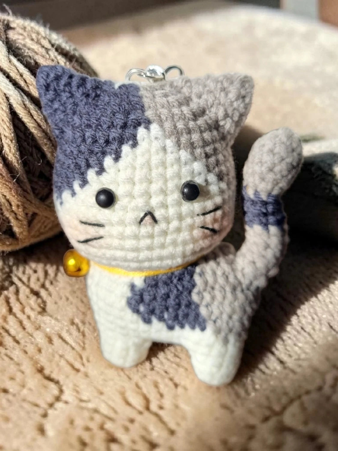 Sur Katt (Djupblå och grå)